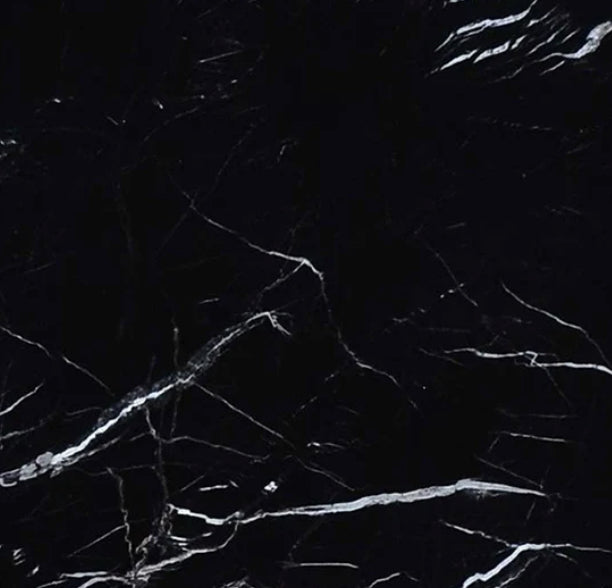 Black Marble With Fine white Veins
